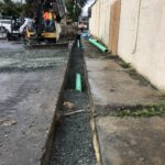 New storm drain installation